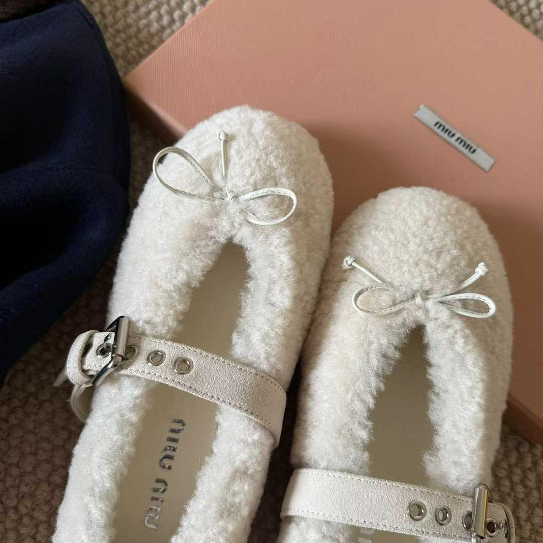Miu Miu New Maomao Mary Jane Ballet Shoes view 7