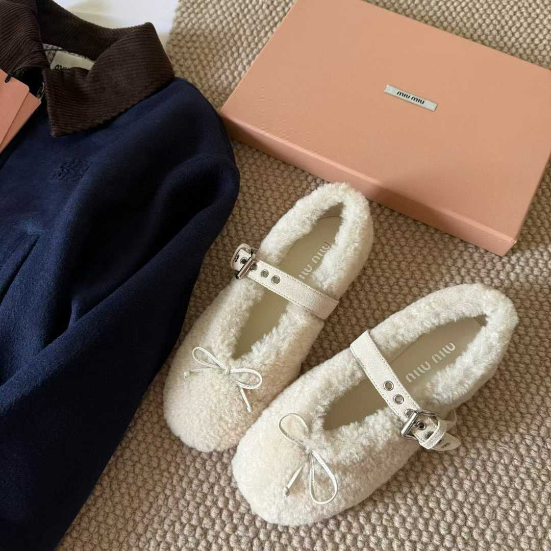 Miu Miu New Maomao Mary Jane Ballet Shoes view 8