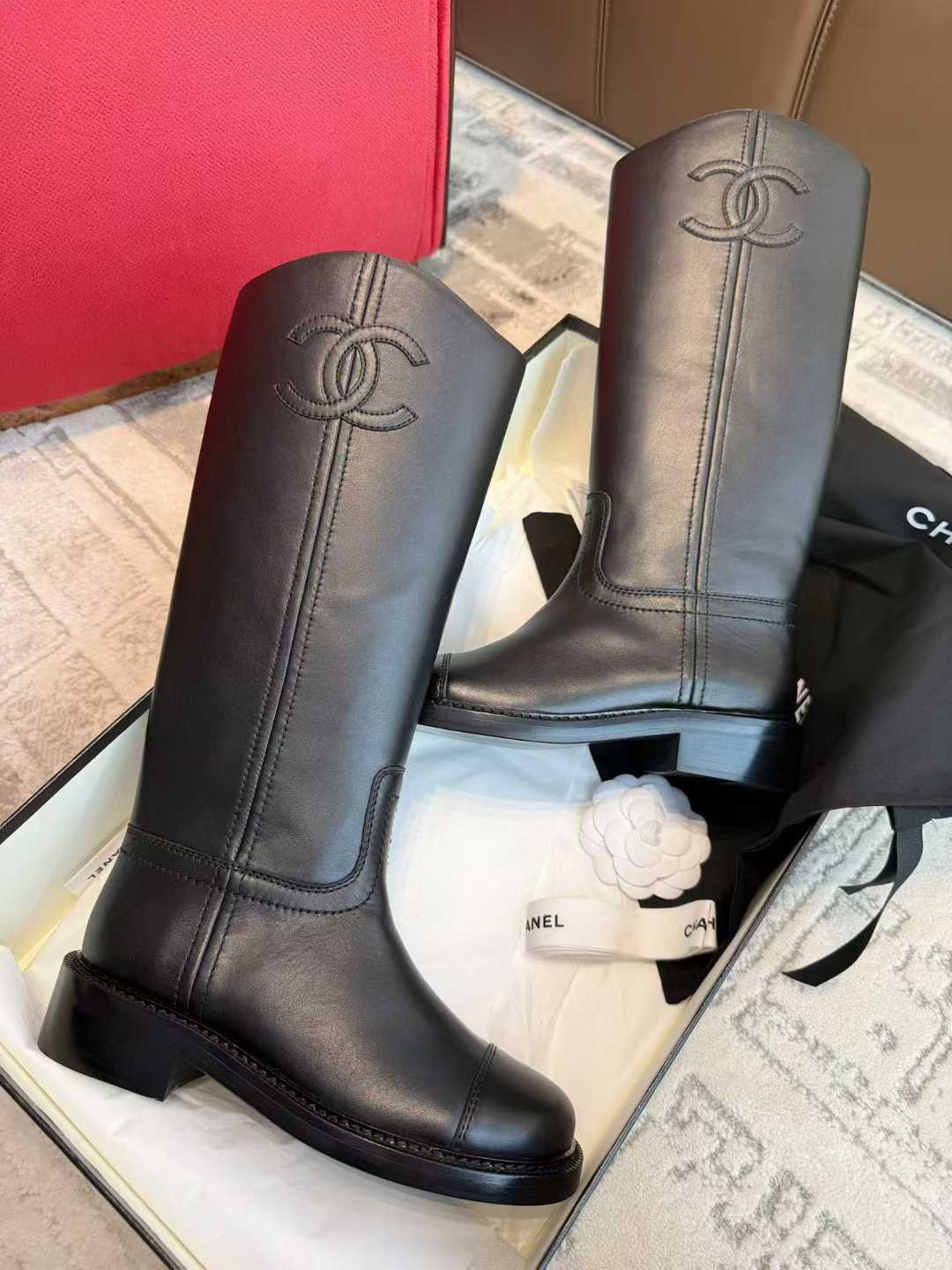Chanel Knight boots view 1