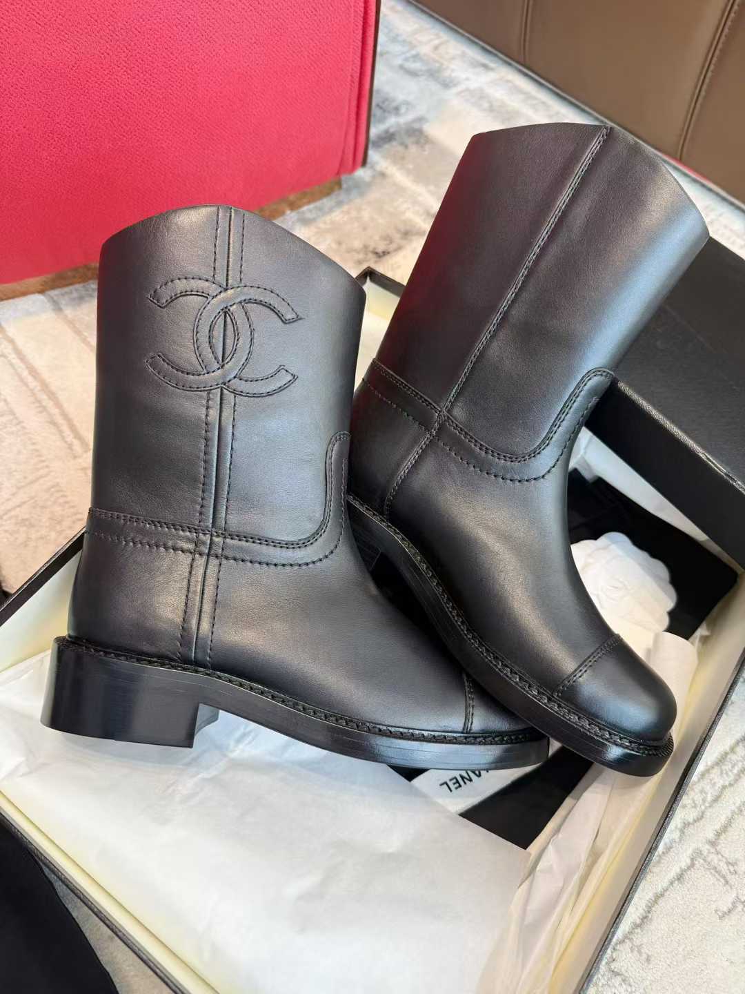 Chanel Knight boots view 1