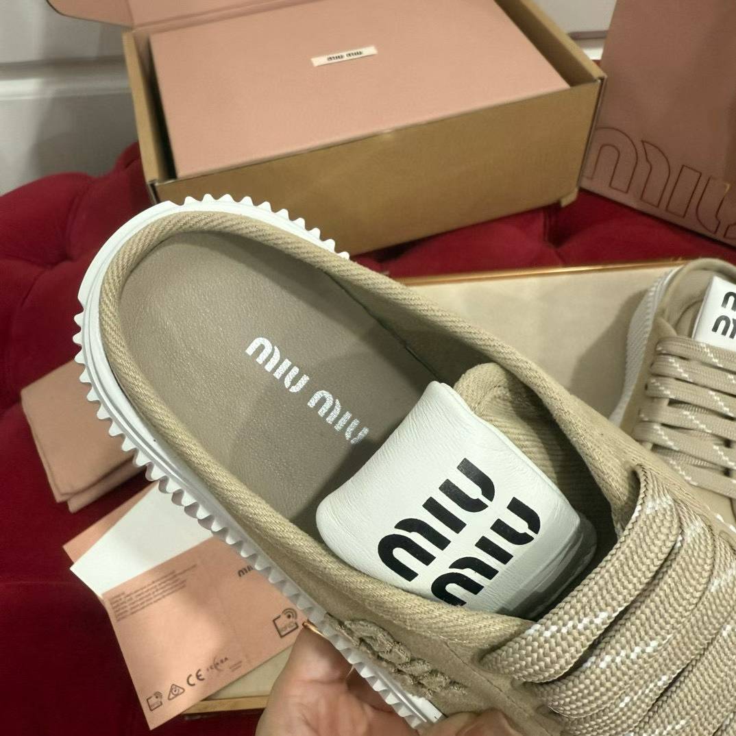 Miu Miu 2025 Platform canvas shoes view 13