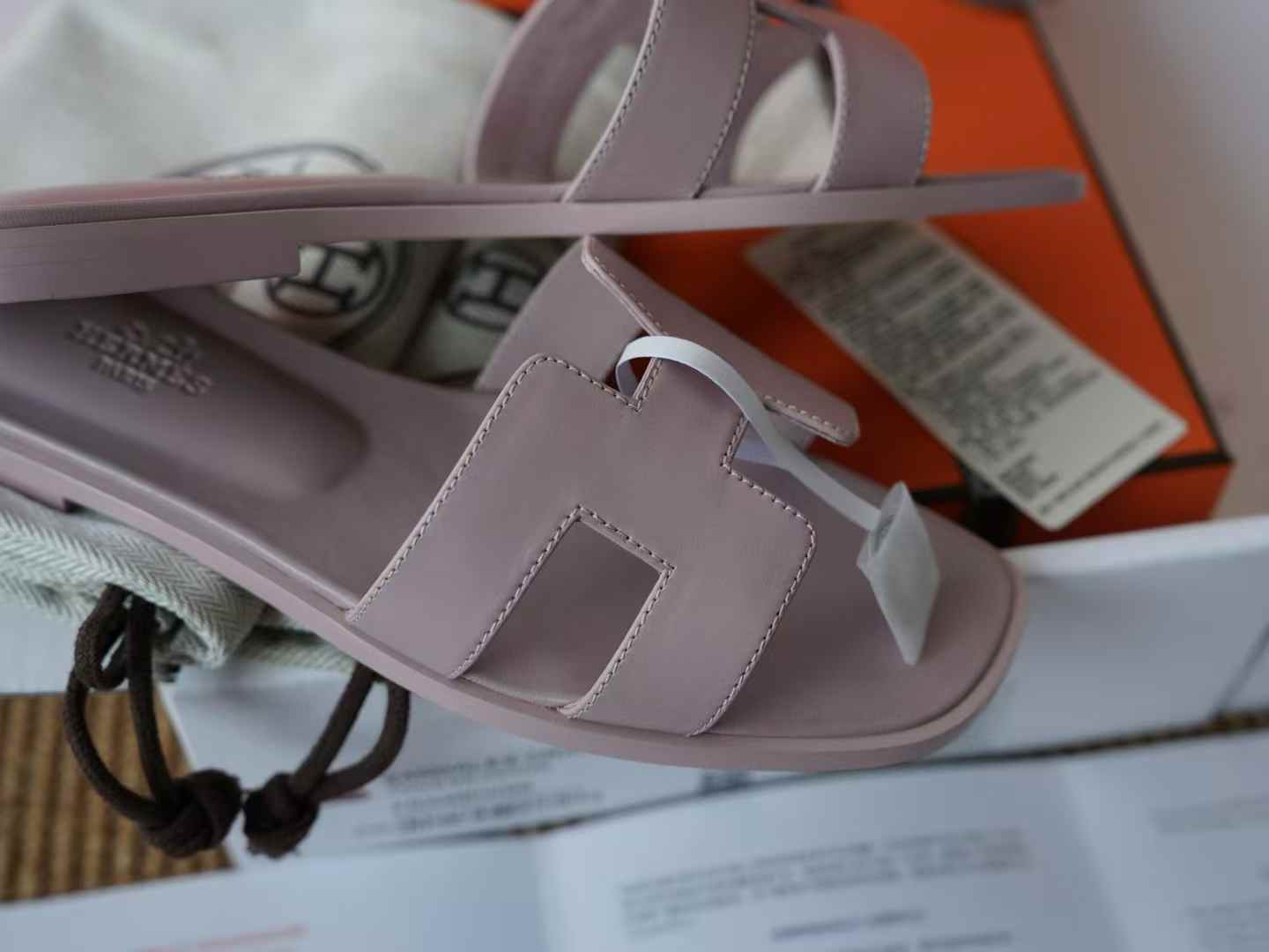 Hermès ORAN EPSOM Slippers view 5