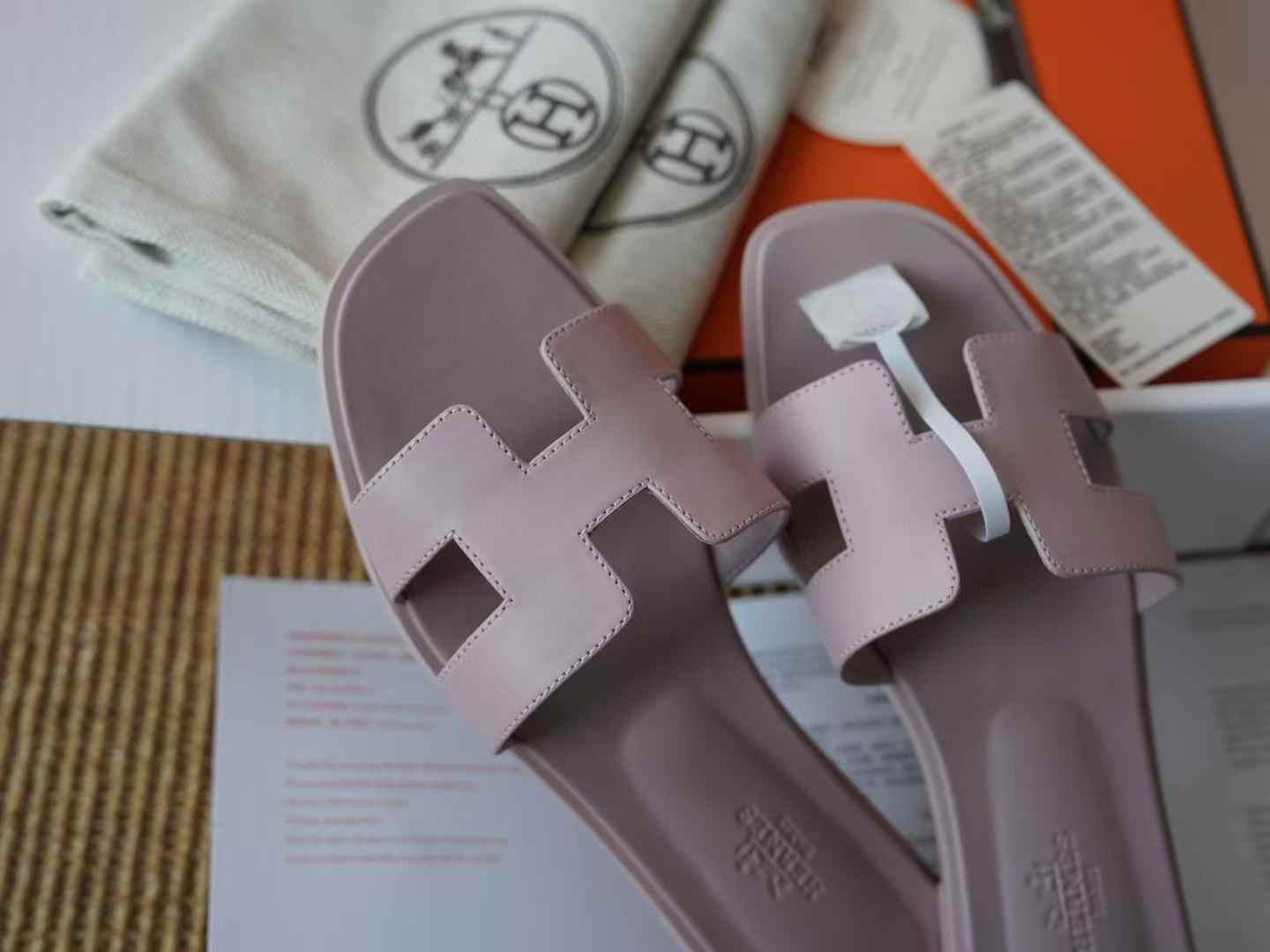 Hermès ORAN EPSOM Slippers view 9
