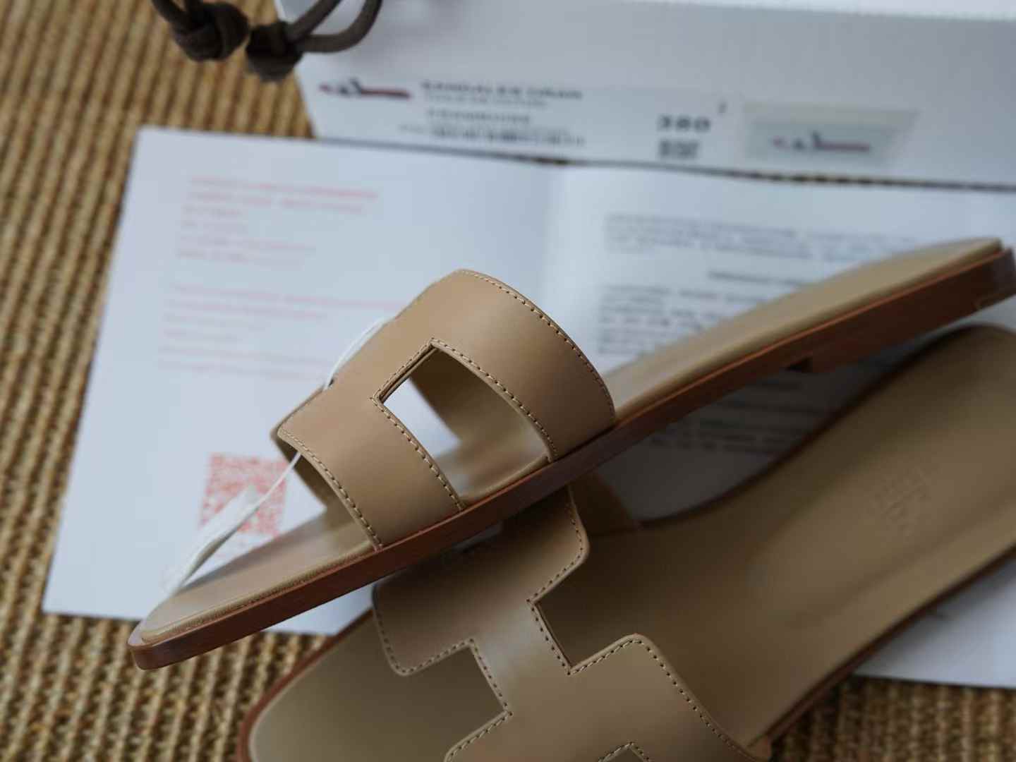 Hermès ORAN EPSOM Slippers view 4