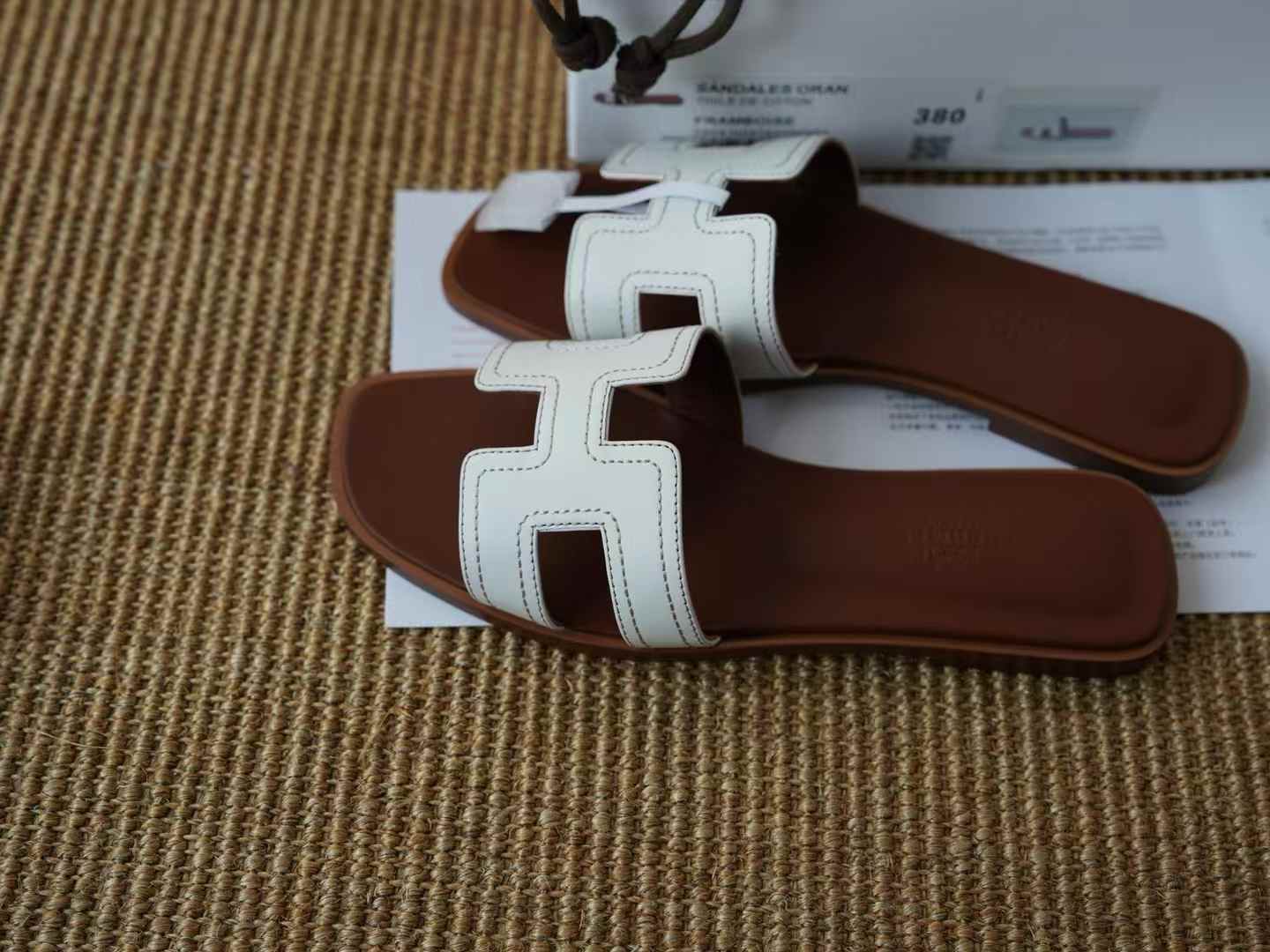 Hermès ORAN EPSOM Slippers view 6