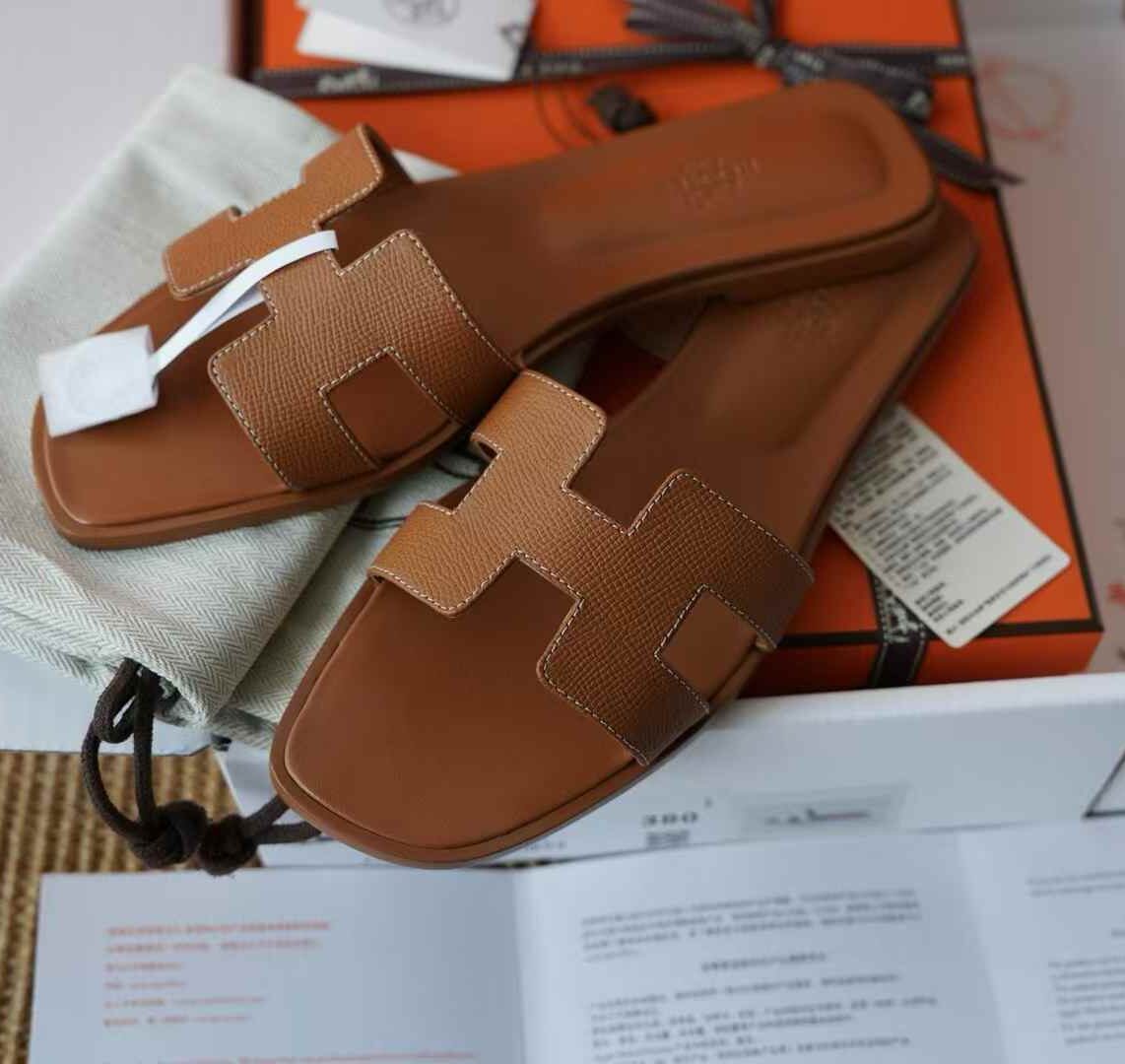 Hermès ORAN EPSOM Slippers view 1