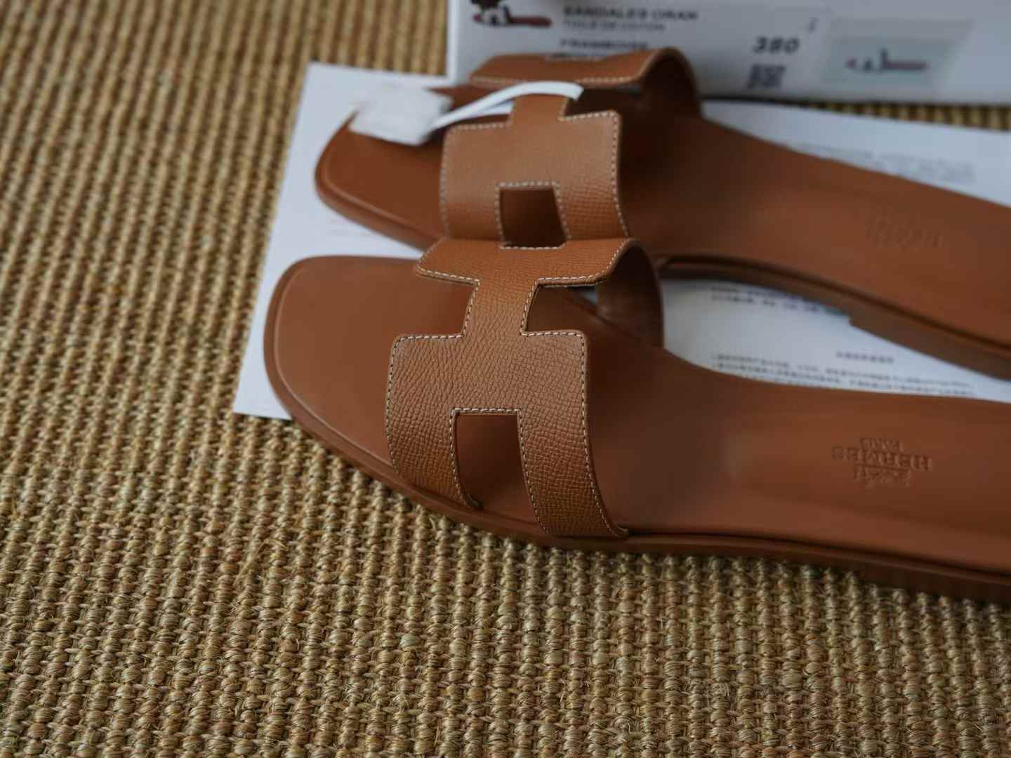 Hermès ORAN EPSOM Slippers view 4