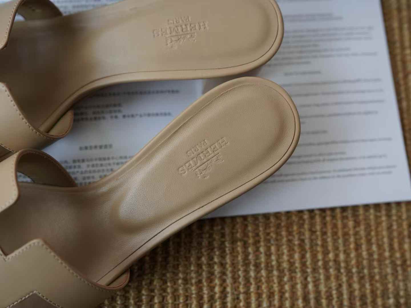 Hermès ORAN EPSOM Slippers view 8