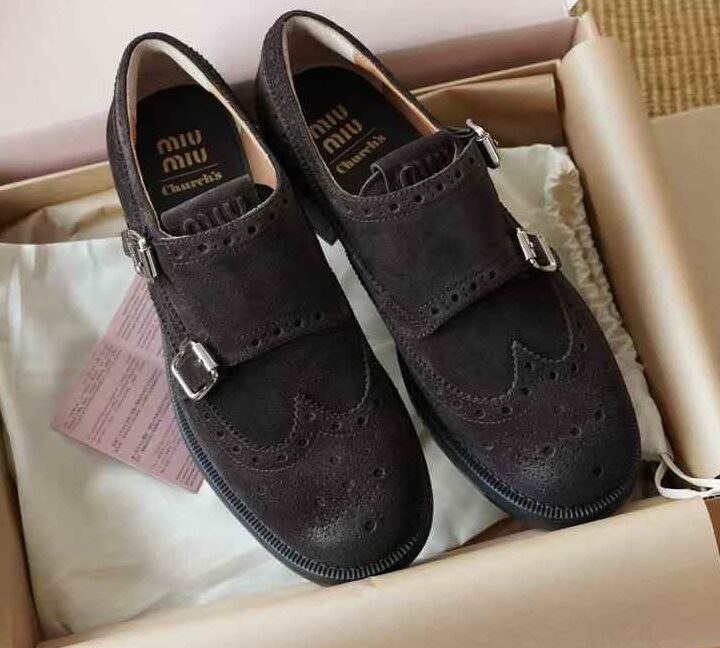 Miu Miu X Churchs Brock shoes view 1