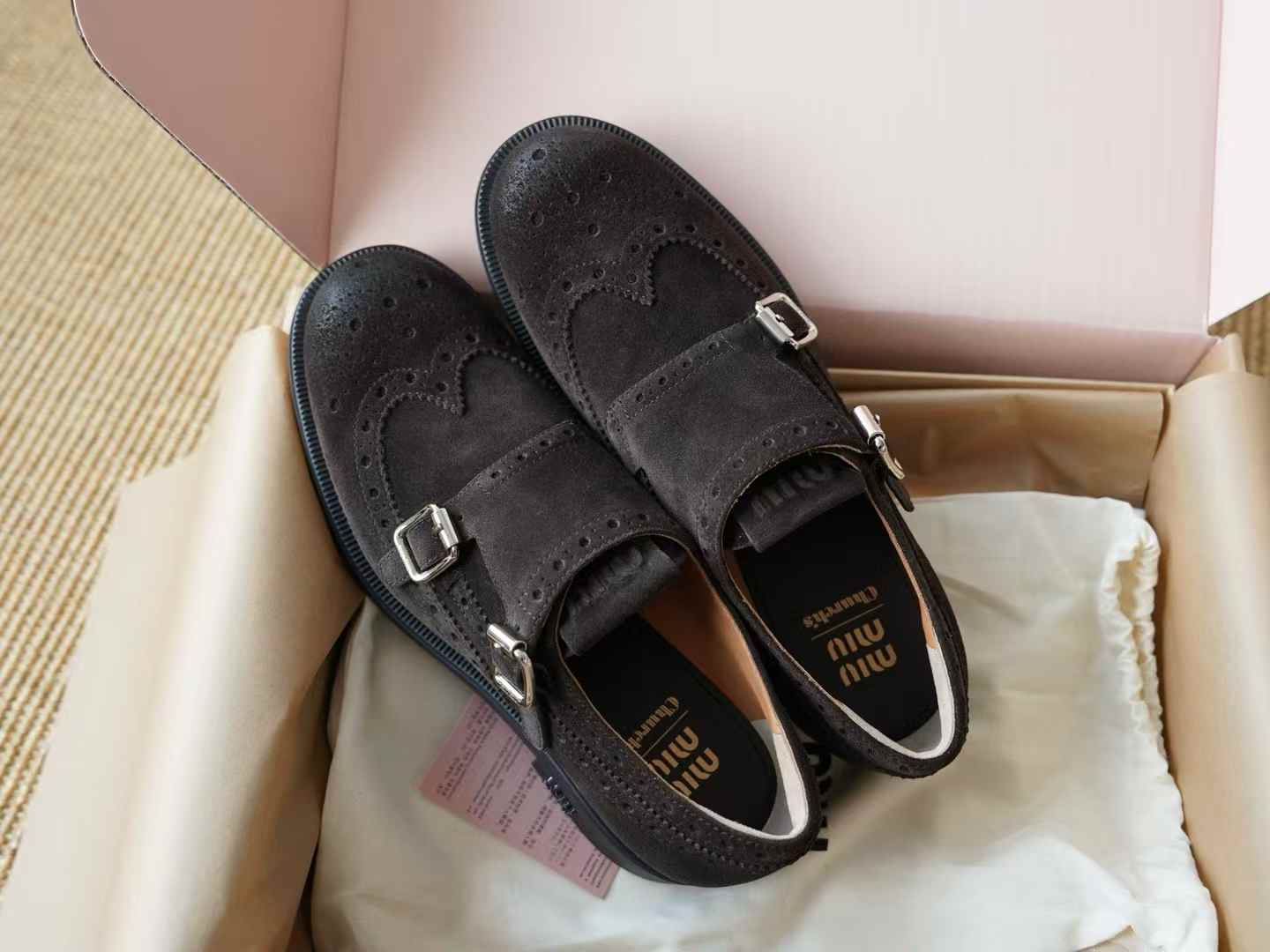 Miu Miu X Churchs Brock shoes view 2