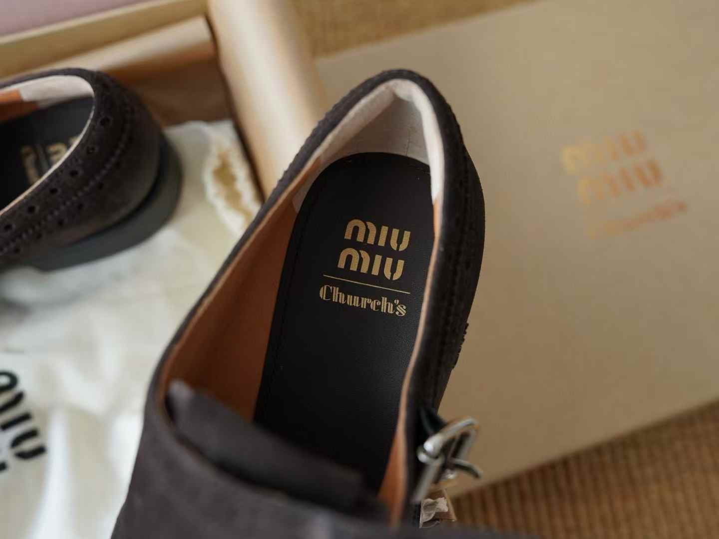 Miu Miu X Churchs Brock shoes view 7