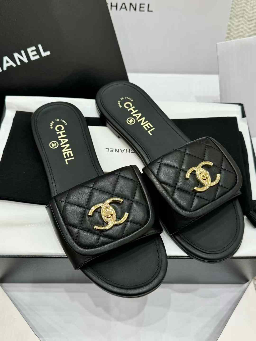 Chanel Slippers view 1