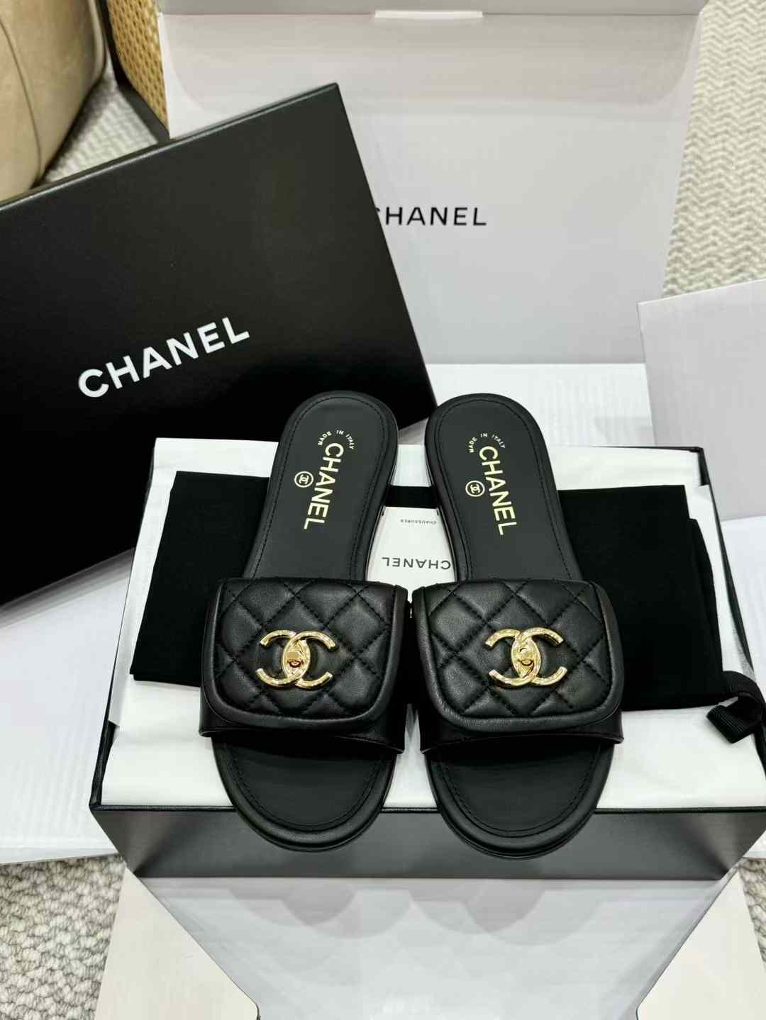 Chanel Slippers view 2