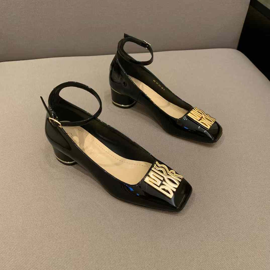Dior Thick heeled leather shoes view 3