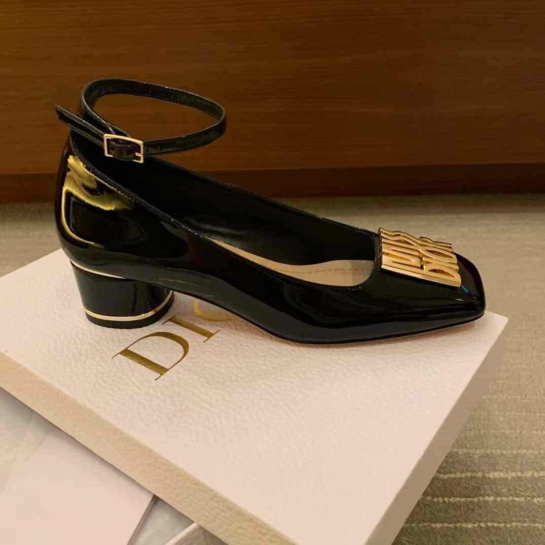 Dior Thick heeled leather shoes view 5