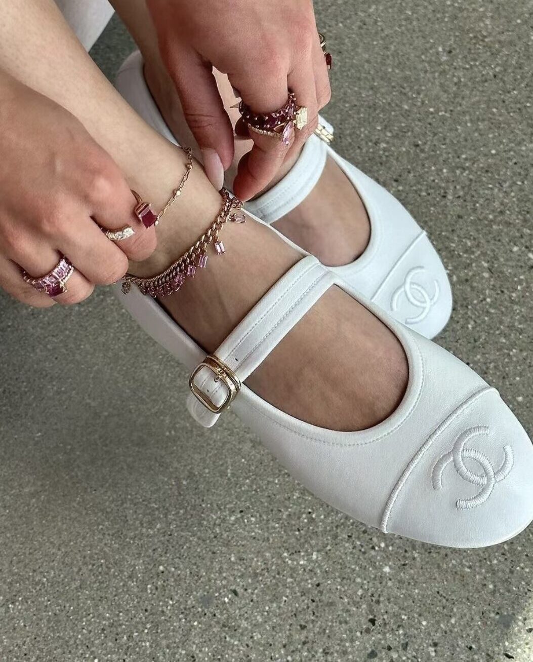 Chanel Mary Jane leather shoes view 1