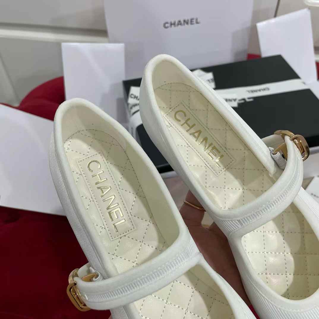 Chanel Mary Jane leather shoes view 5