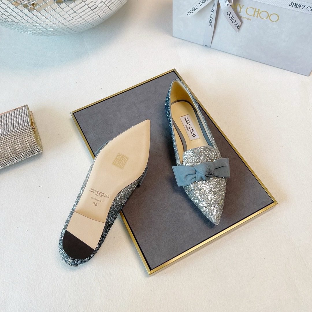 Jimmy Choo GALA flattie view 1