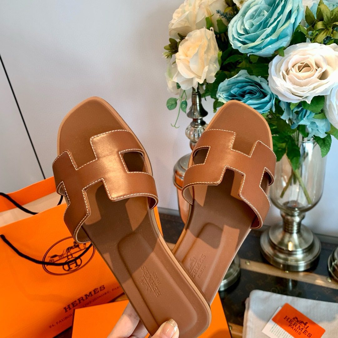 Hermès H LOGO Casual slippers view 6