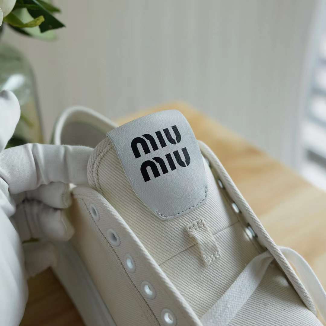 Miu Miu 2024 denim White casual shoes view 2