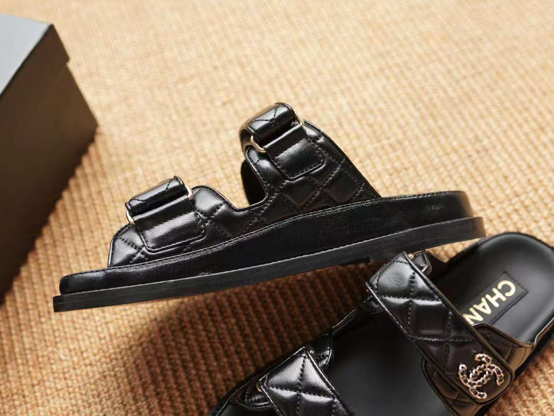 Chanel 24P Velcro slippers view 5