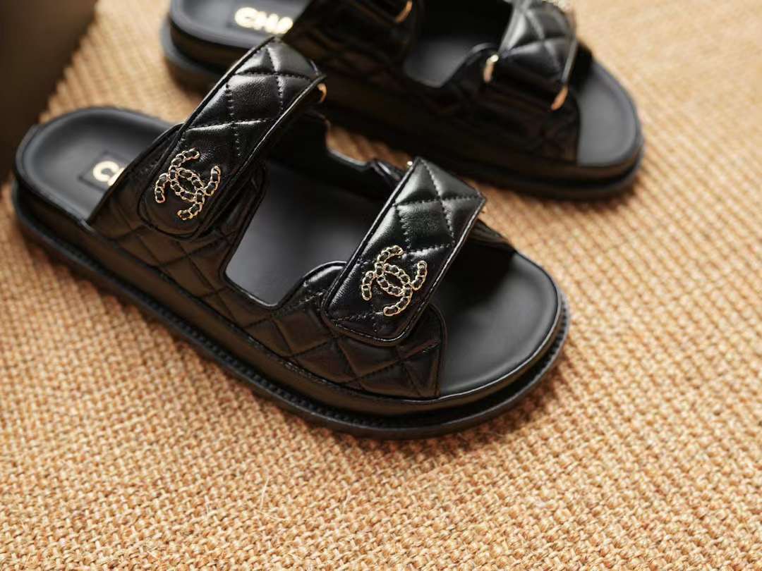 Chanel 24P Velcro slippers view 8