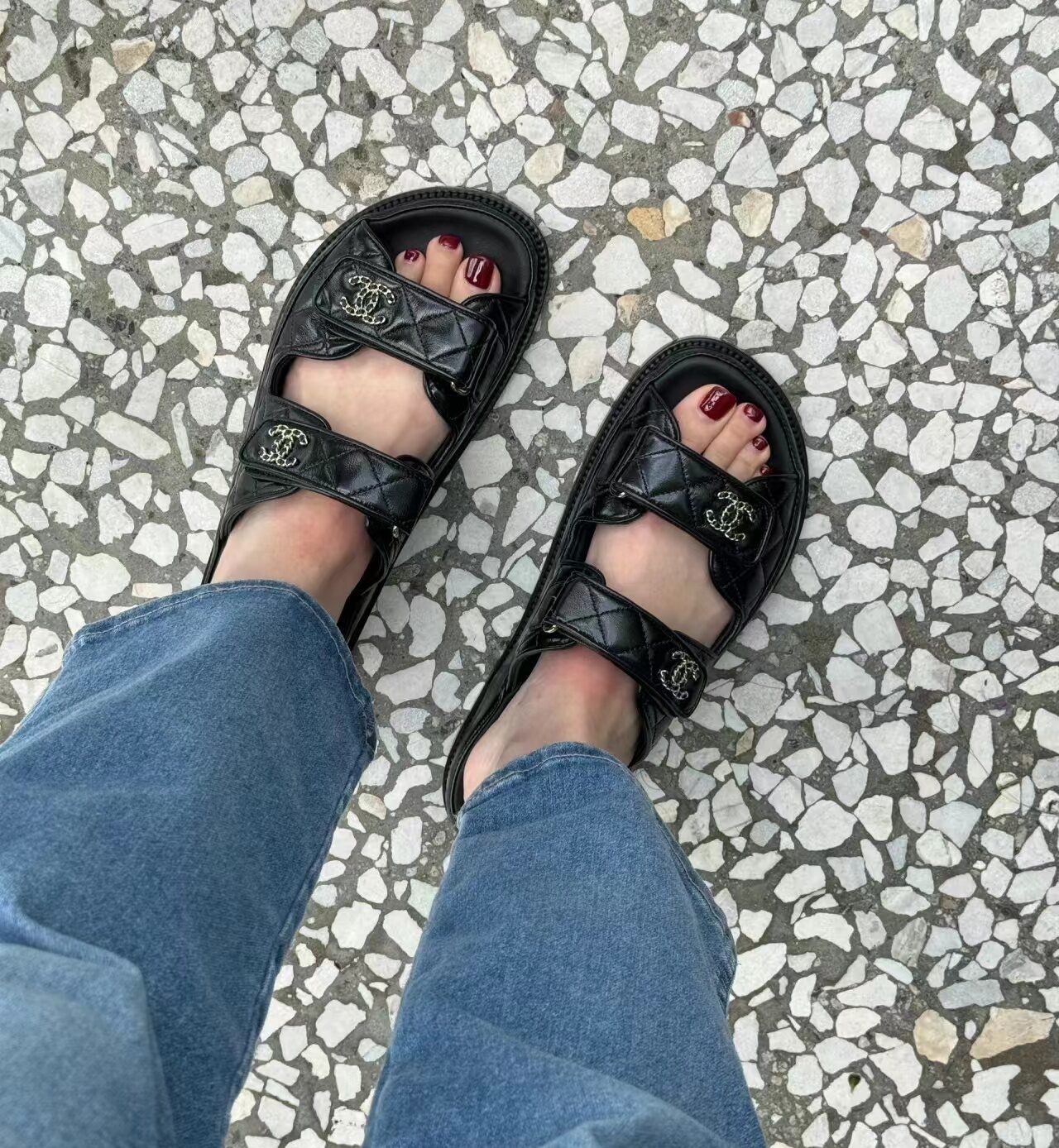 Chanel 24P Velcro slippers view 9