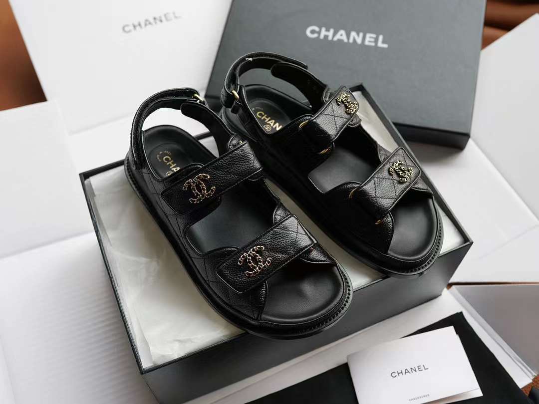 Chanel Classic Velcro sandals view 1