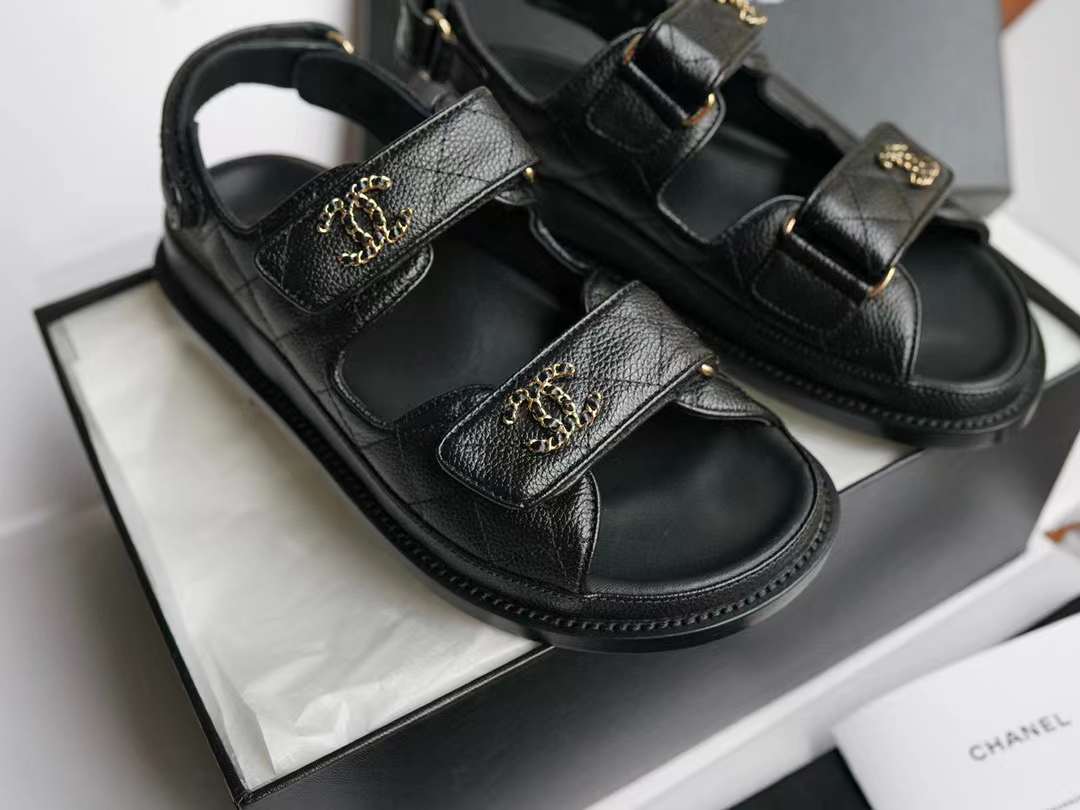 Chanel Classic Velcro sandals view 2