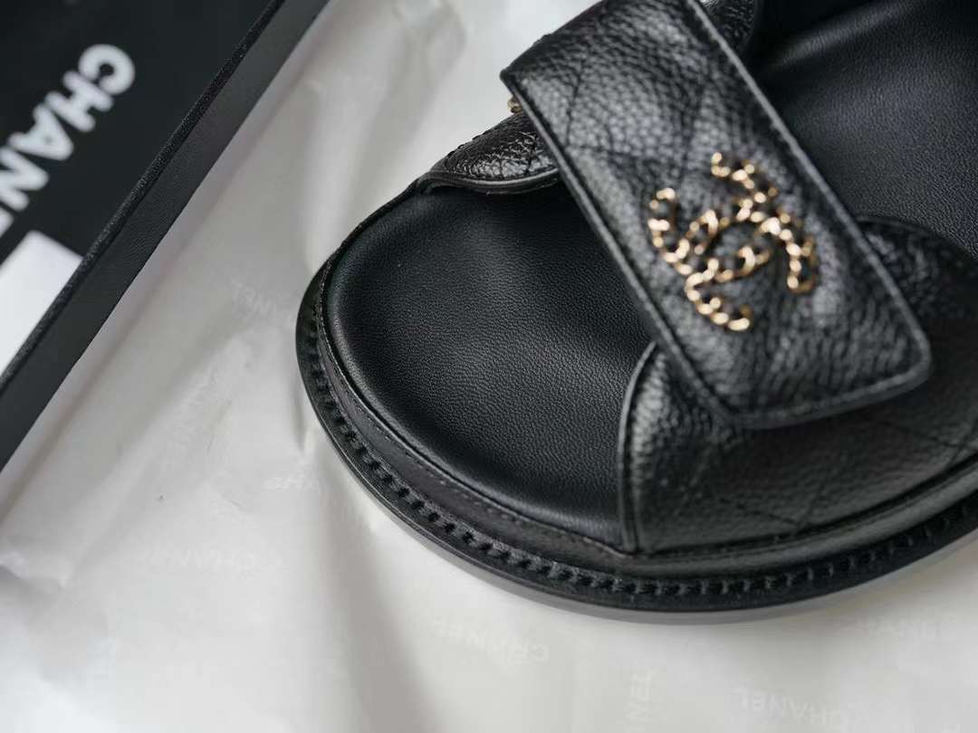 Chanel Classic Velcro sandals view 3