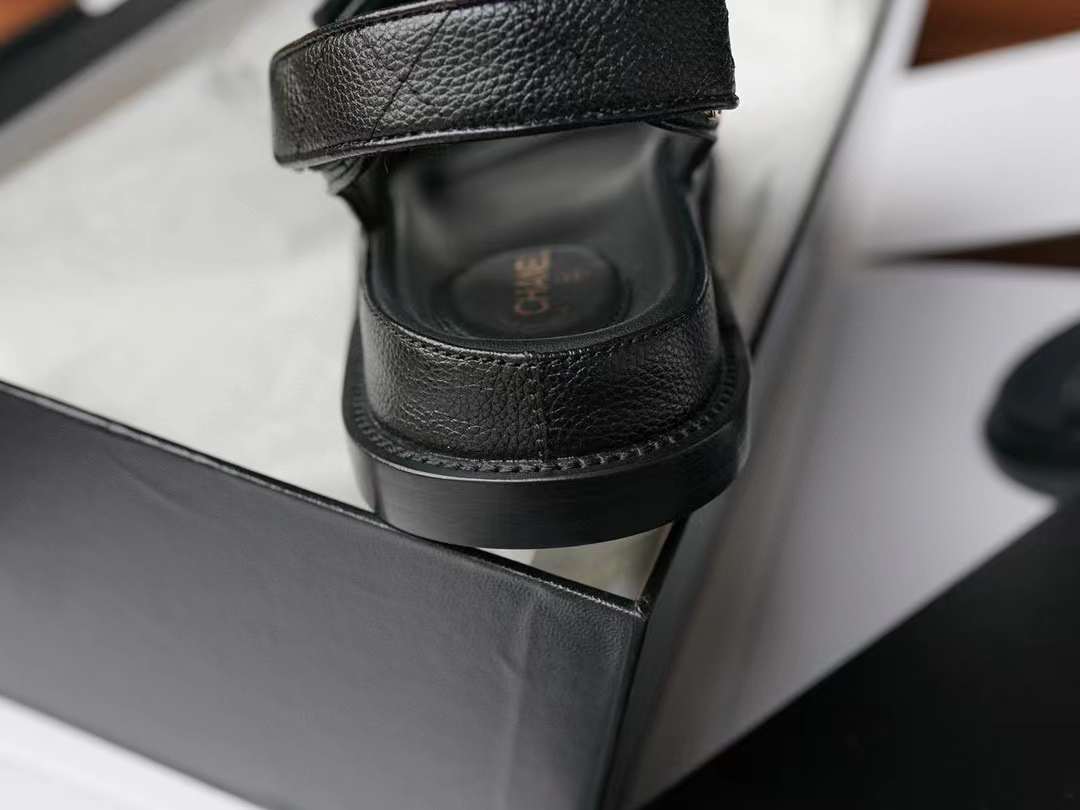 Chanel Classic Velcro sandals view 4