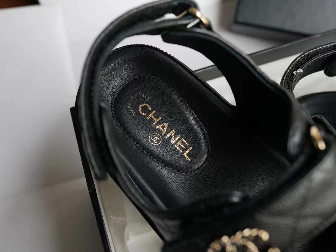 Chanel Classic Velcro sandals view 6