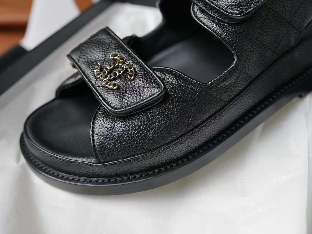 Chanel Classic Velcro sandals view 7