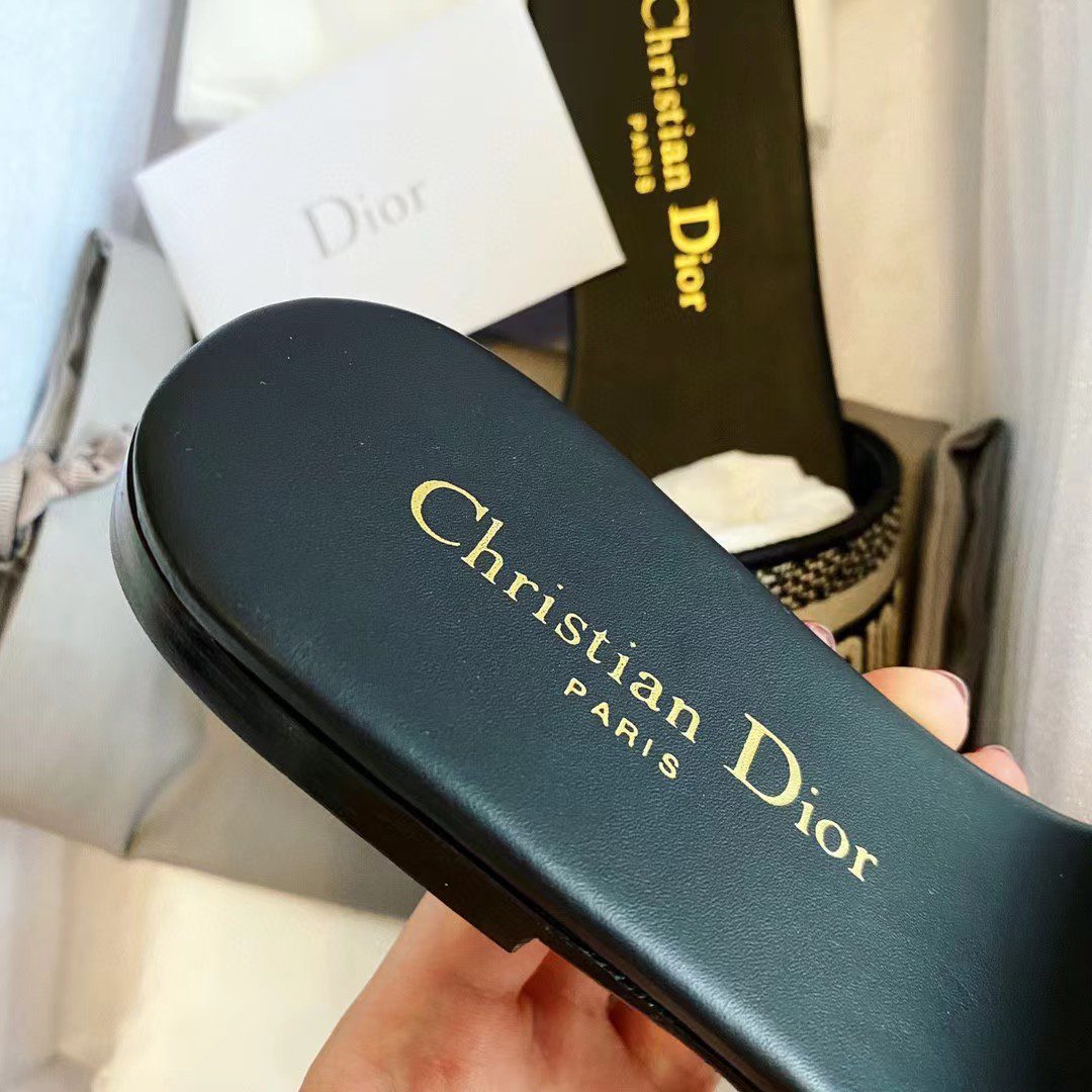Dior DWAY Embroidered slippers view 13