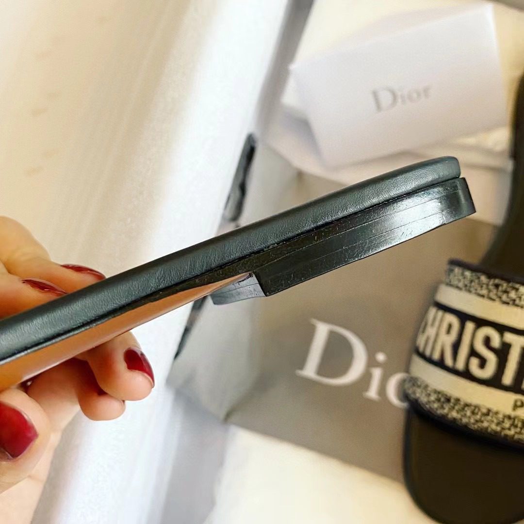 Dior DWAY Embroidered slippers view 11