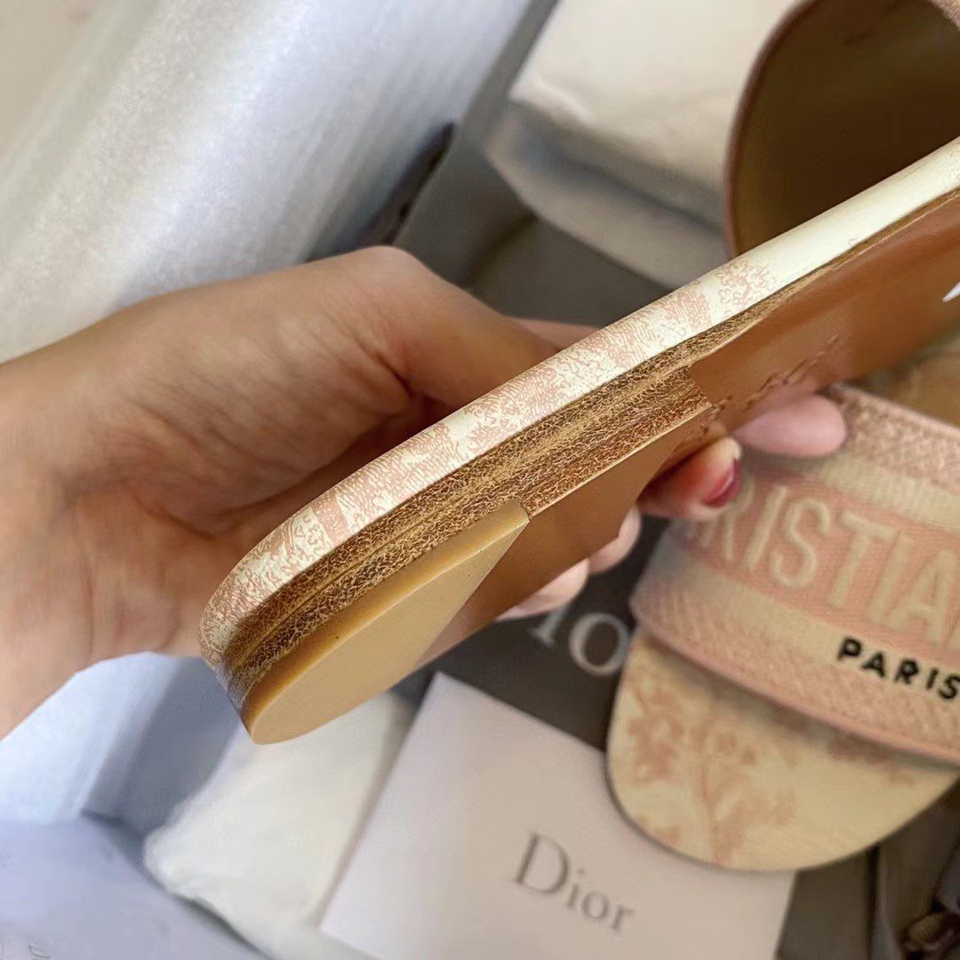 Dior DWAY Embroidered slippers view 12