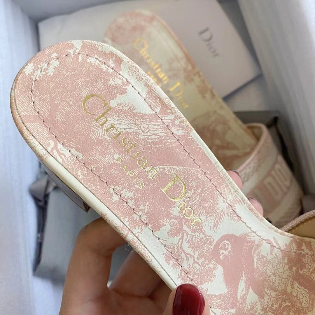 Dior DWAY Embroidered slippers view 6
