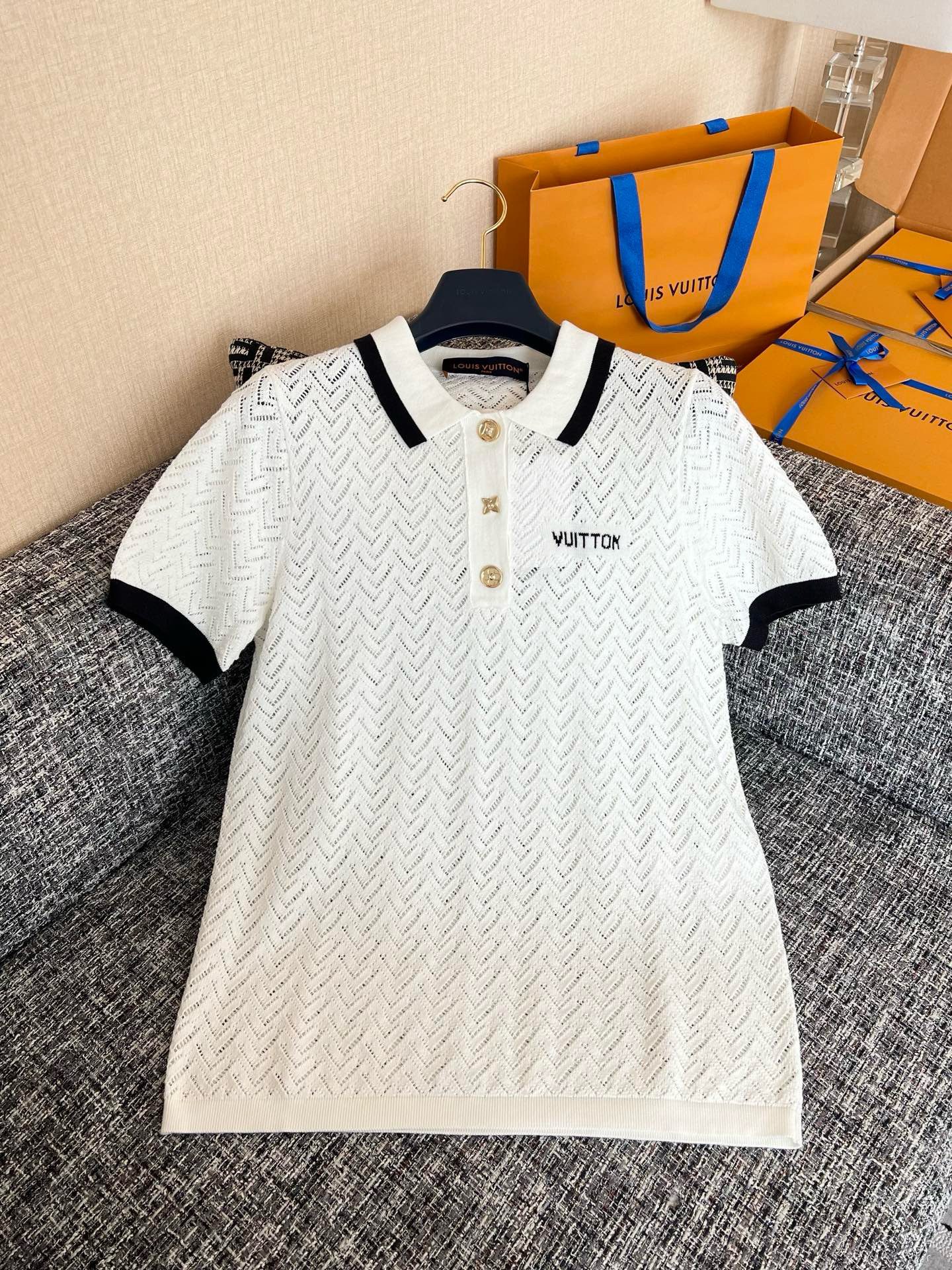 Louis Vuitton 26 Knitted Polo short-sleeved shirt view 2