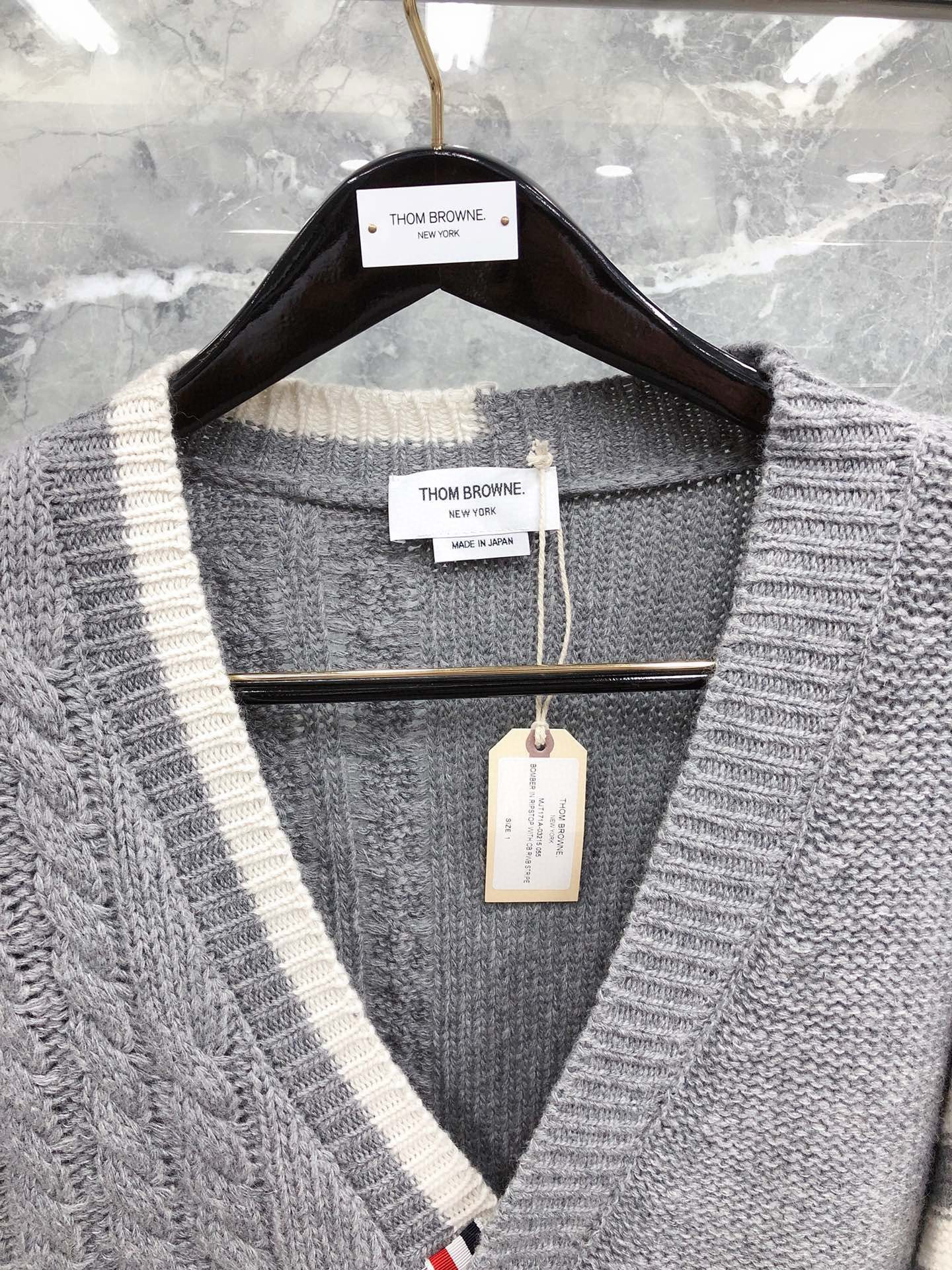 Thom Browne Knitted cardigan view 3