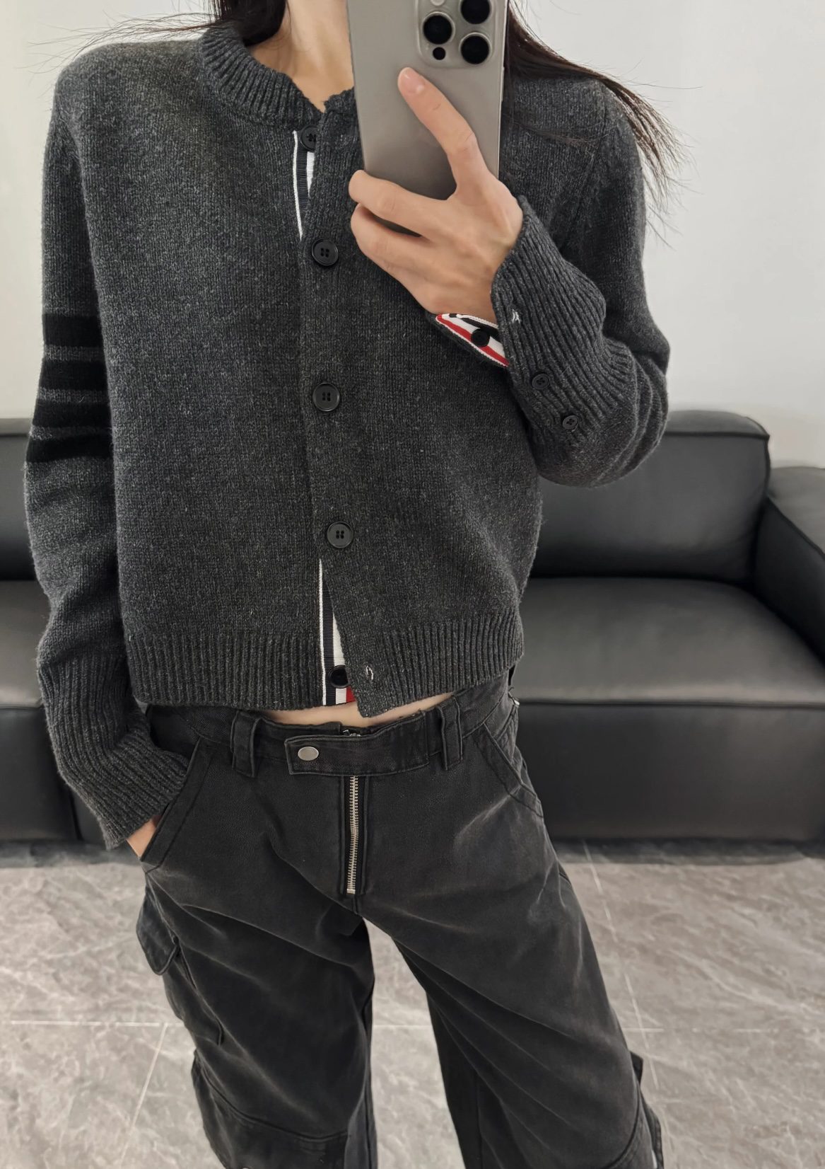 Thom Browne 24SS knitted cardigan view 11