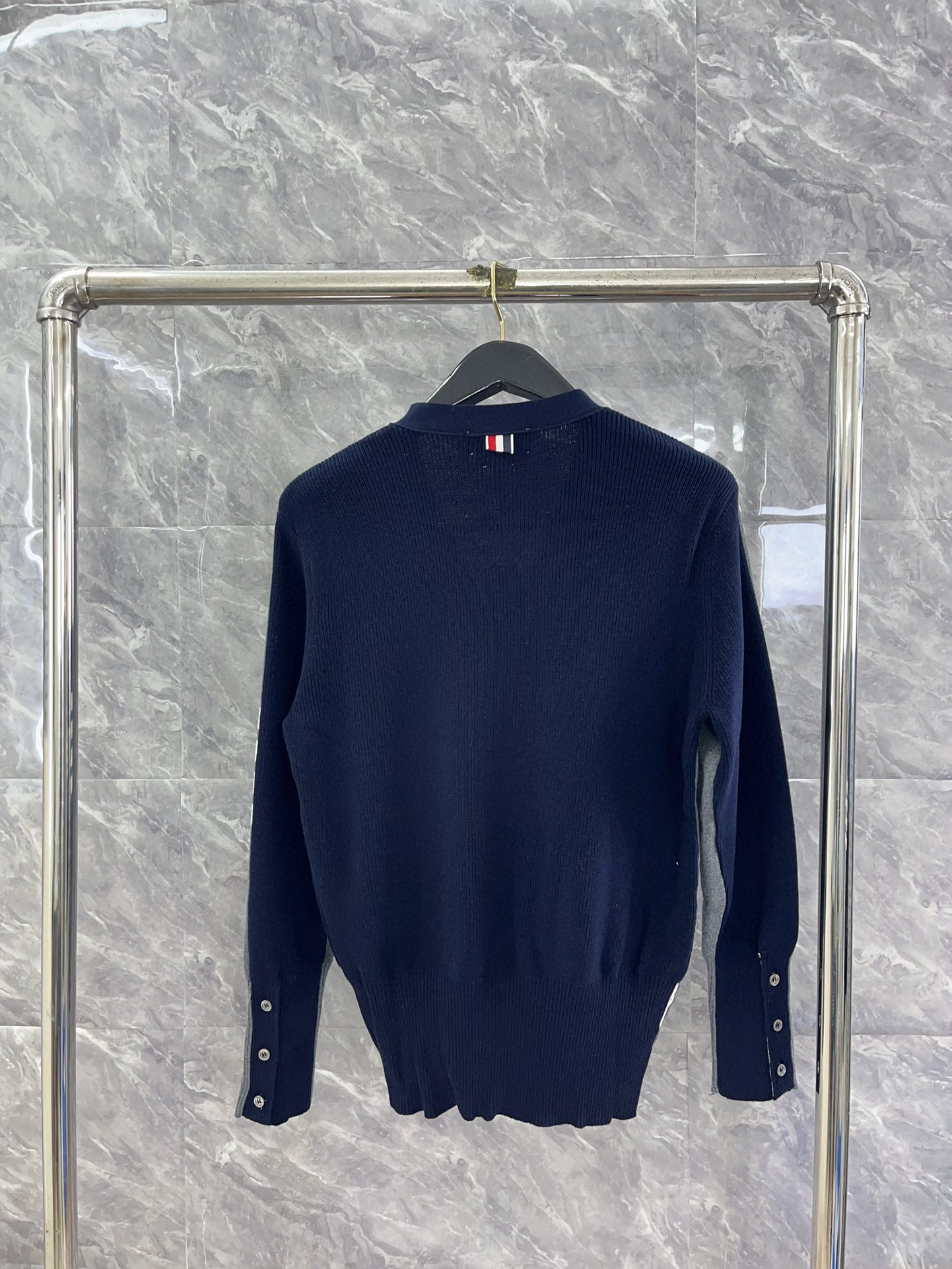 Thom Browne 24SS -blocking knitted cardigan view 8