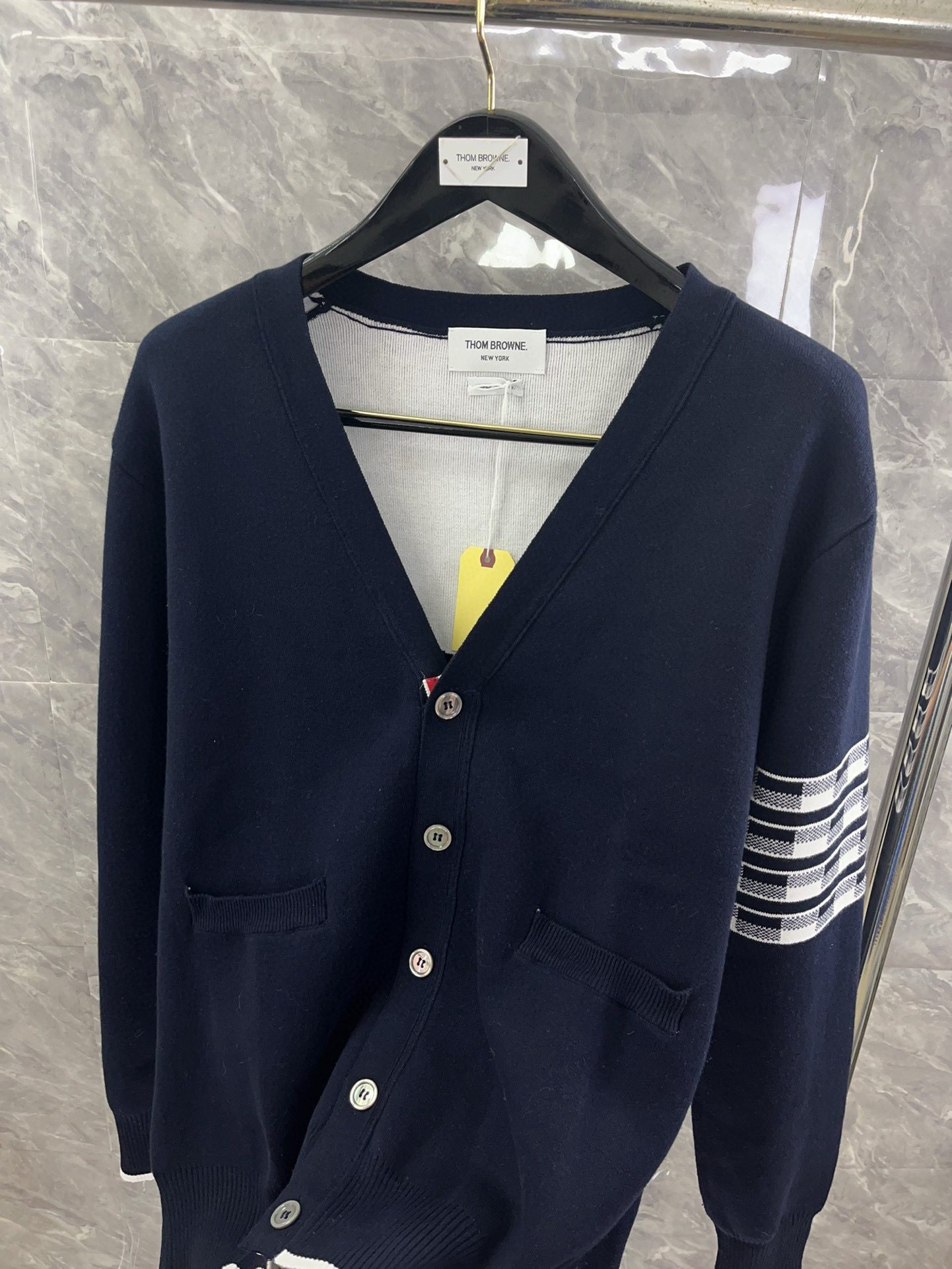 Thom Browne Classic puppy knitted cardigan view 13