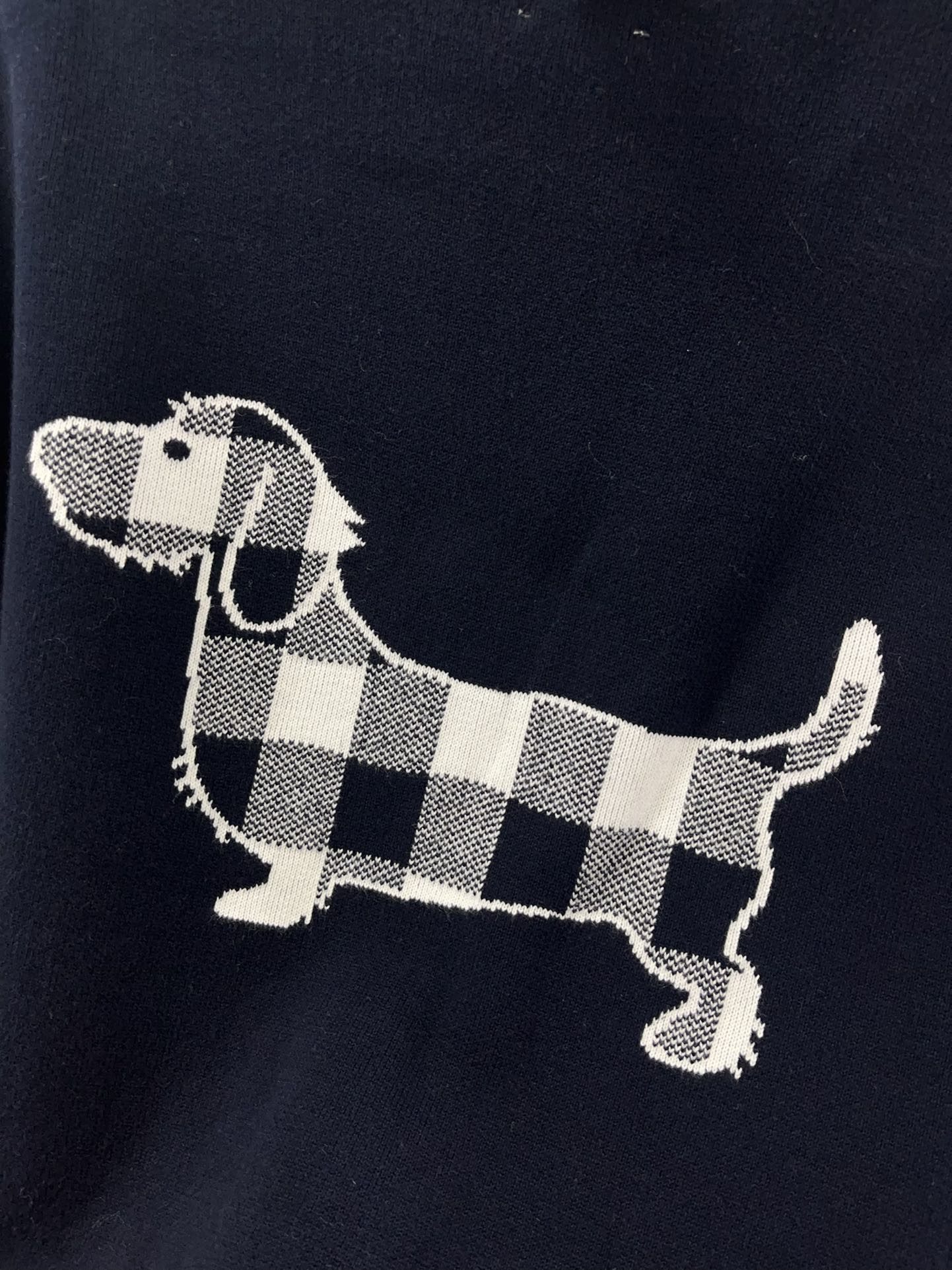 Thom Browne Classic puppy knitted cardigan view 16