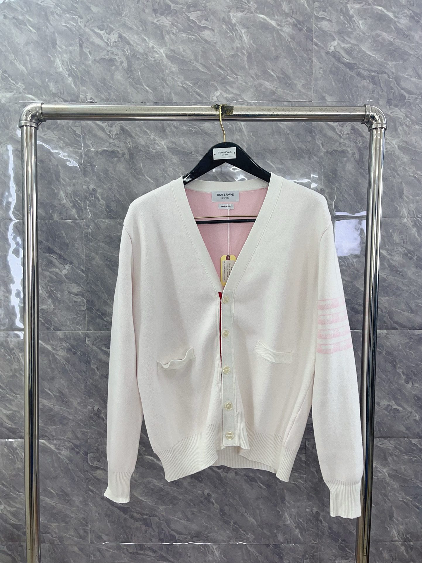 Thom Browne Classic puppy knitted cardigan view 20