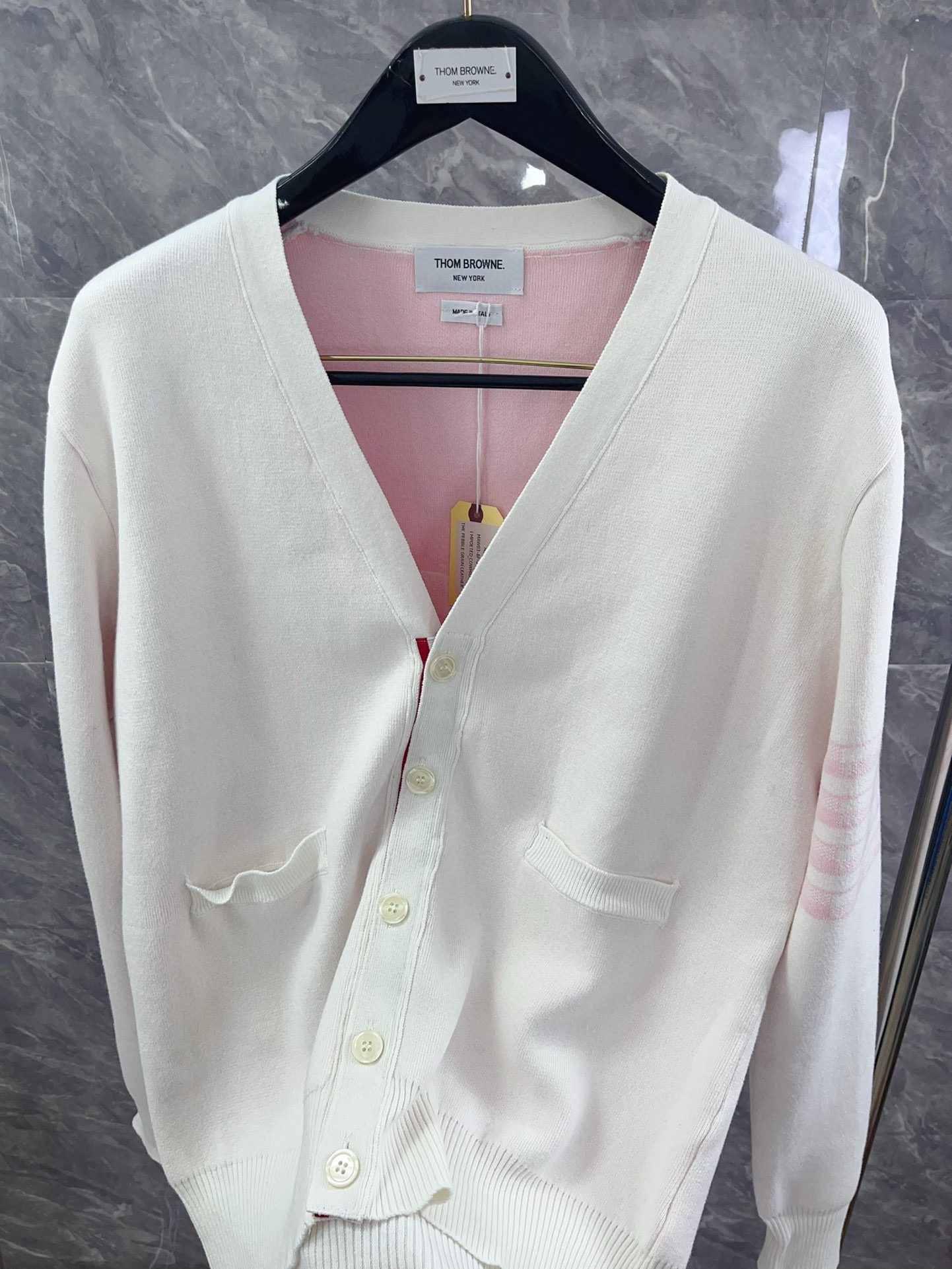 Thom Browne Classic puppy knitted cardigan view 23