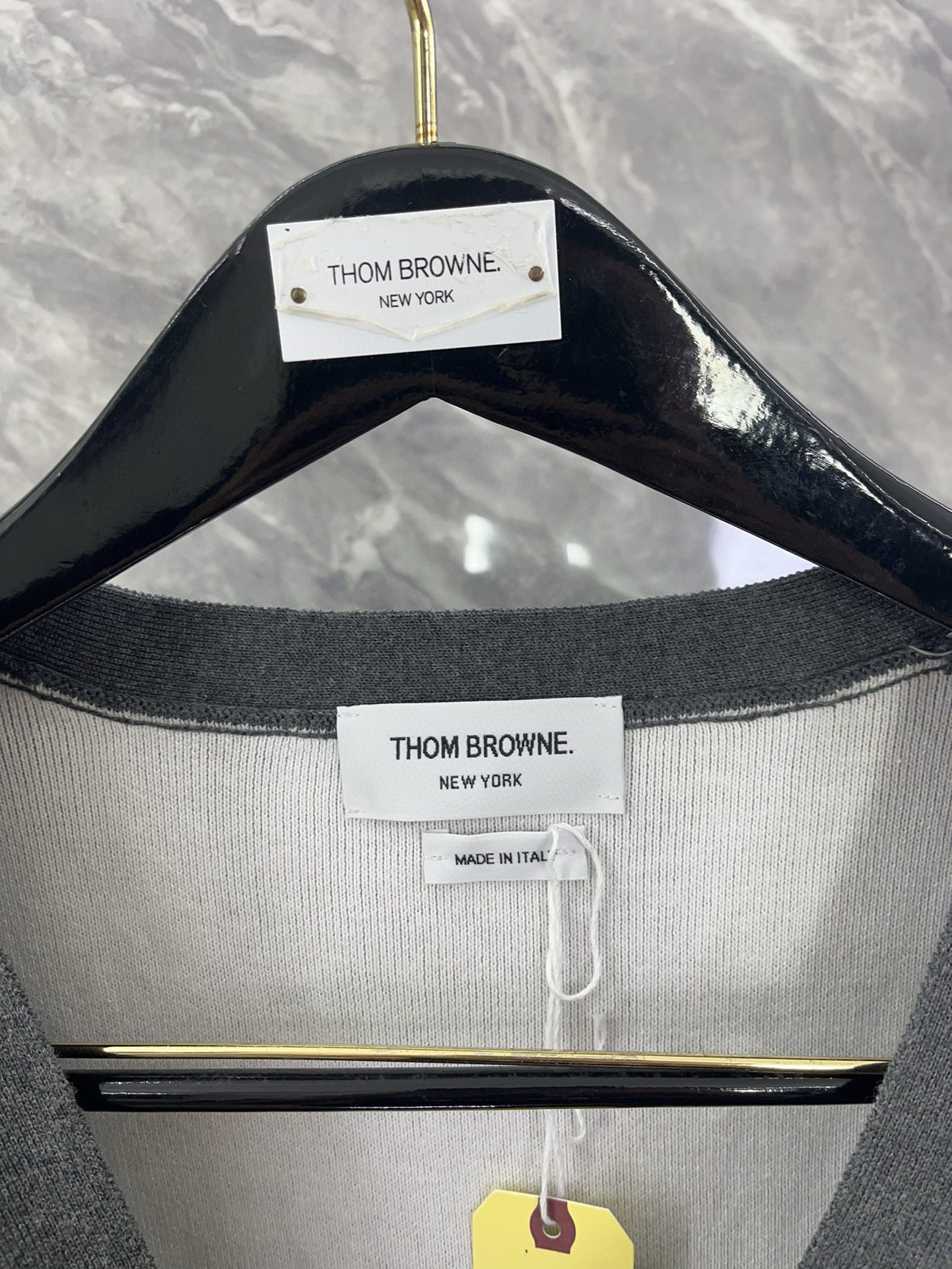 Thom Browne Classic puppy knitted cardigan view 3