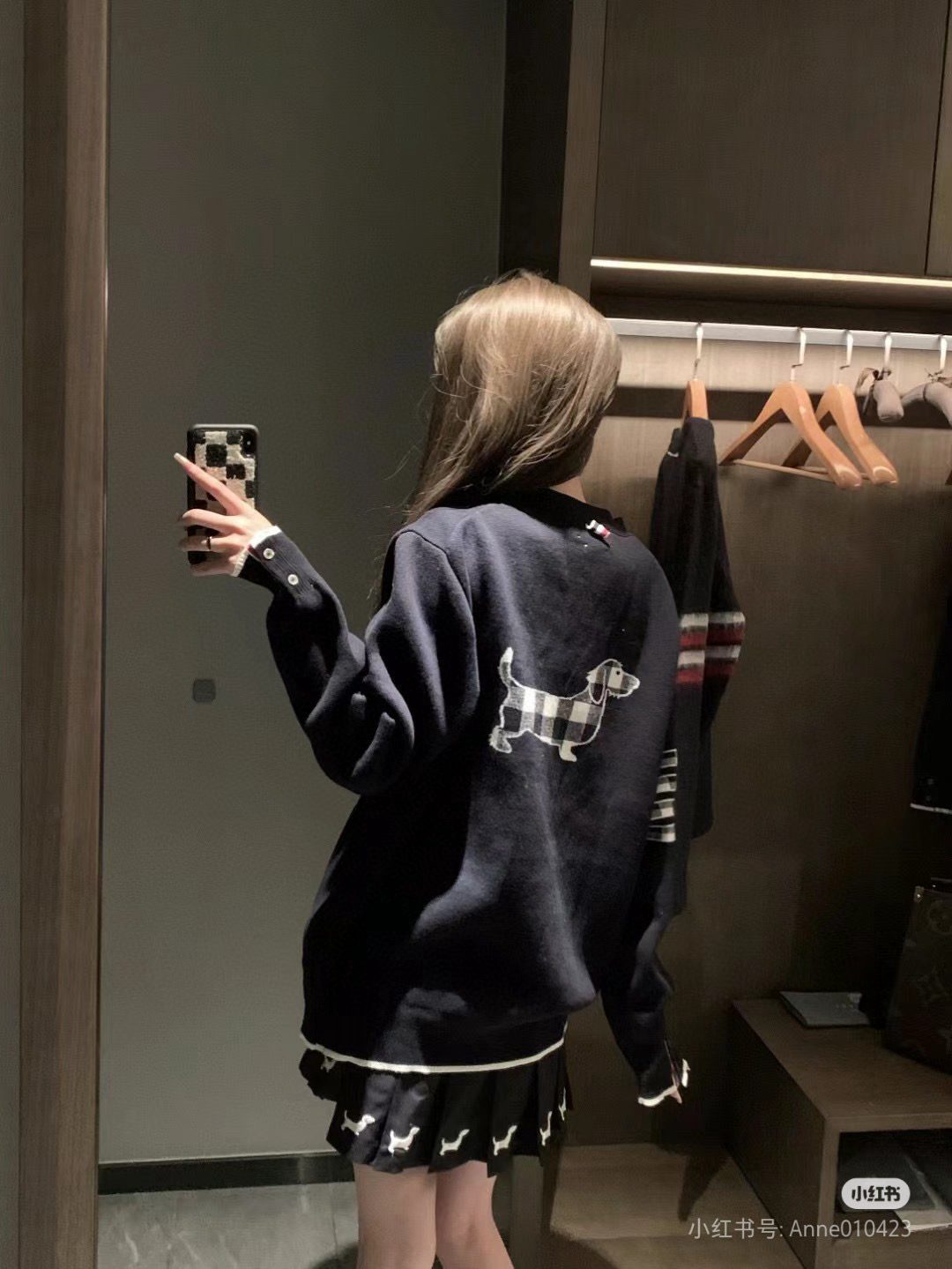 Thom Browne Classic puppy knitted cardigan view 31