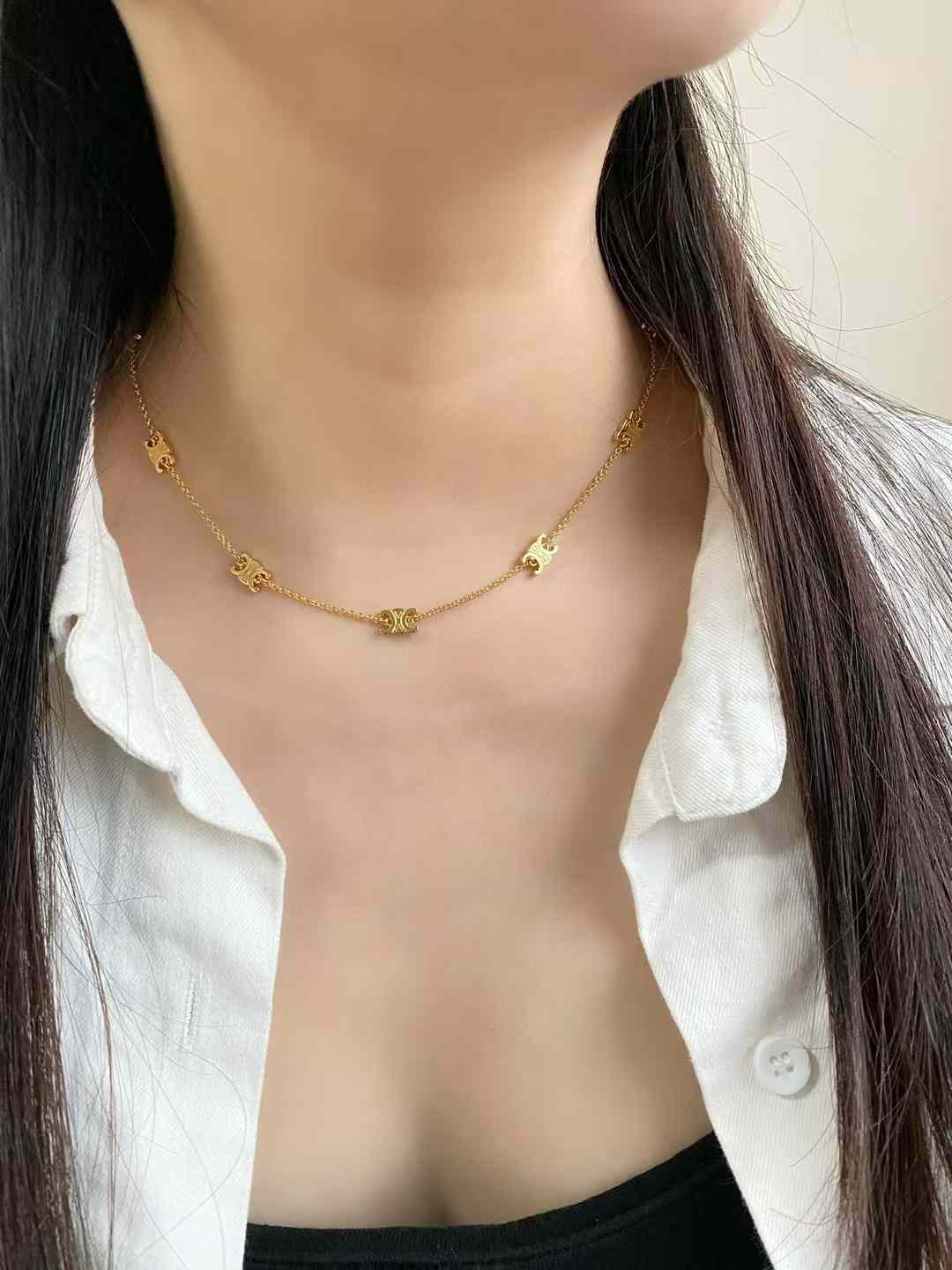 Celine TRIOMPHE MINI Necklace view 1