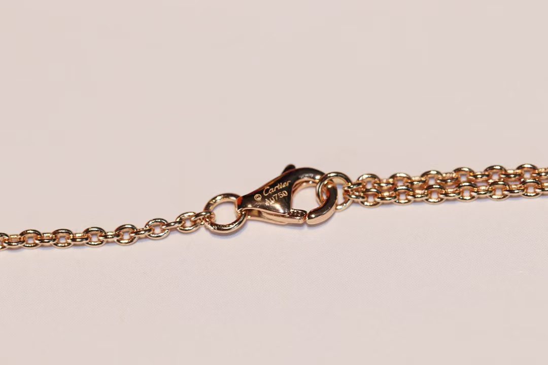 Cartier classic double-ring diamond-free necklace view 8