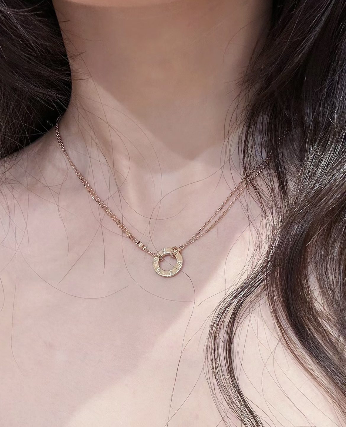 Cartier love necklace view 1